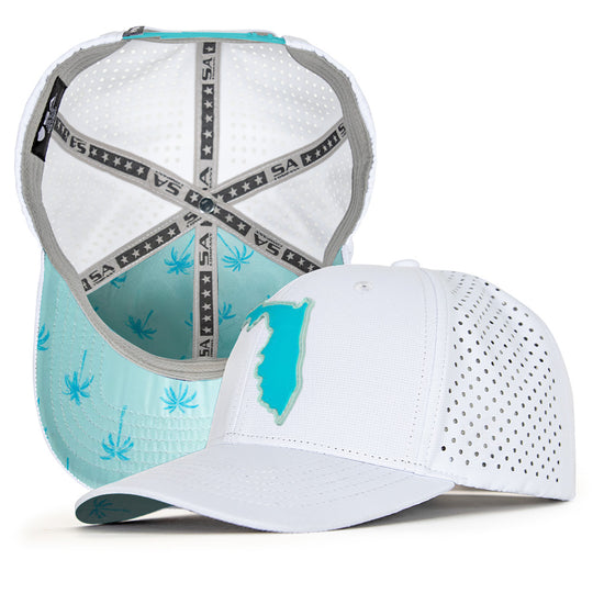 Special Edition Performance Snapback | Florida Palm Tree | White