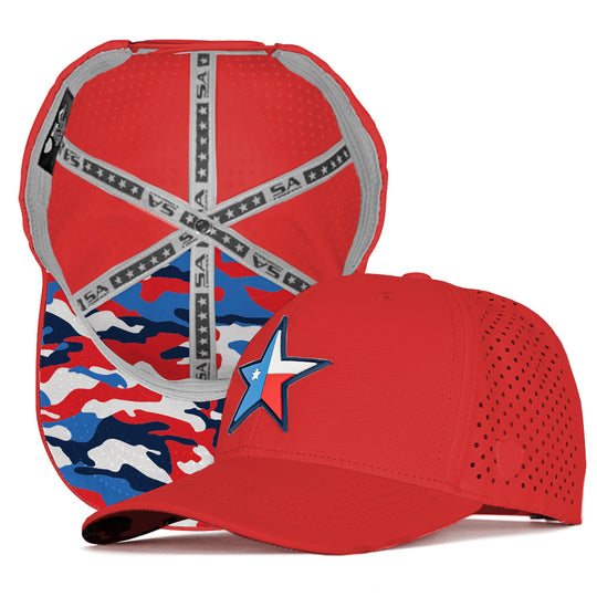 Special Edition Performance Snapback | Texas USA Camo | Red