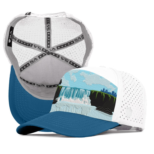 Performance Snapback | Niagara Wonder| White/Dark Blue