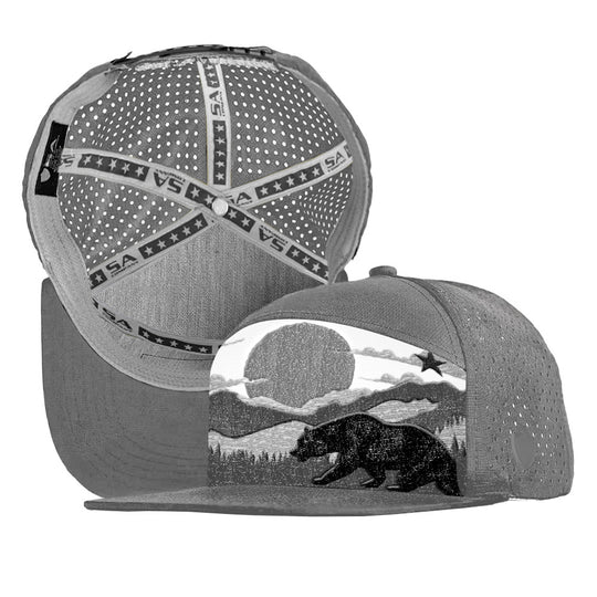 Performance Flat Bill Snapback | Golden State Stealth | Dark Grey