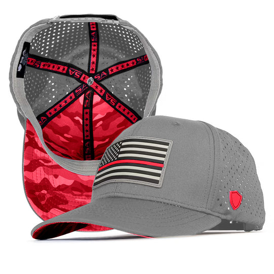Special Edition Performance Snapback | Red Line | Grey
