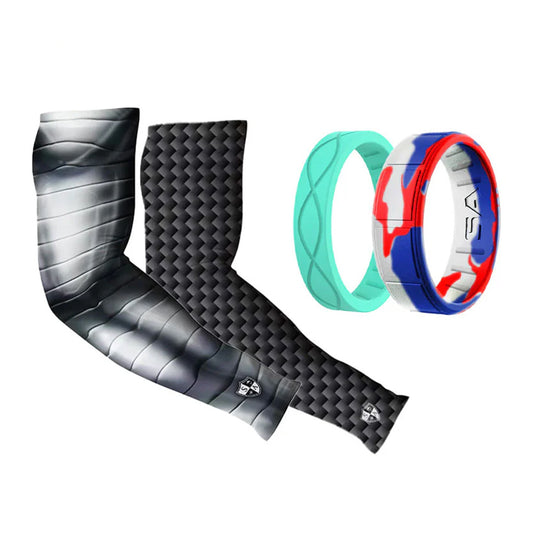 2 SILICONE RINGS + 2 ARM SHIELDS®