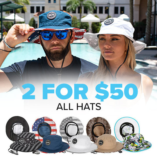 2 BUCKET HATS FOR $50