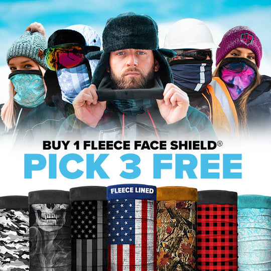 BUY 1 FLEECE FACE SHIELD ® PICK 3 FREE | + FREE GIFT