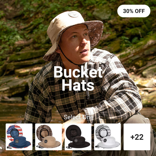 30% OFF BUCKET HATS