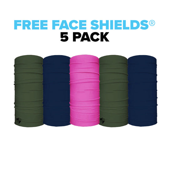 5 FREE FACE SHIELDS®