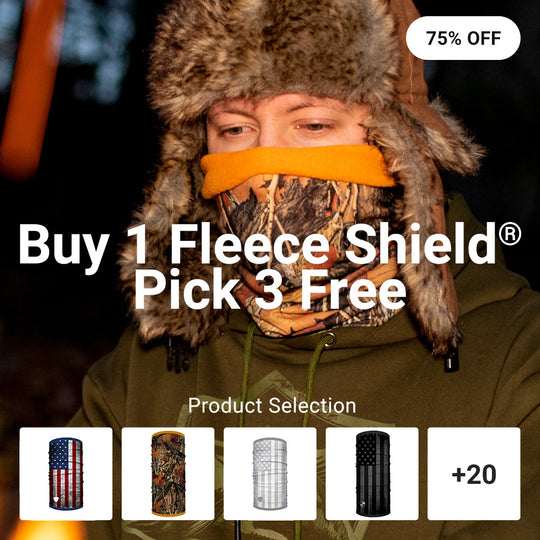BUY 1 FLEECE FACE SHIELD ® PICK 3 FREE | + FREE GIFT