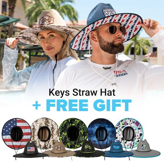 Keys Straw Hat + Free Gift