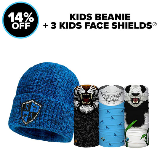 Kids Beanie + 3 Kids Face Shields®