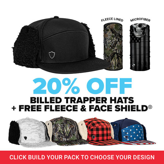 BILLED TRAPPER HATS 20% OFF | + FREE FLEECE & FACE SHIELD®