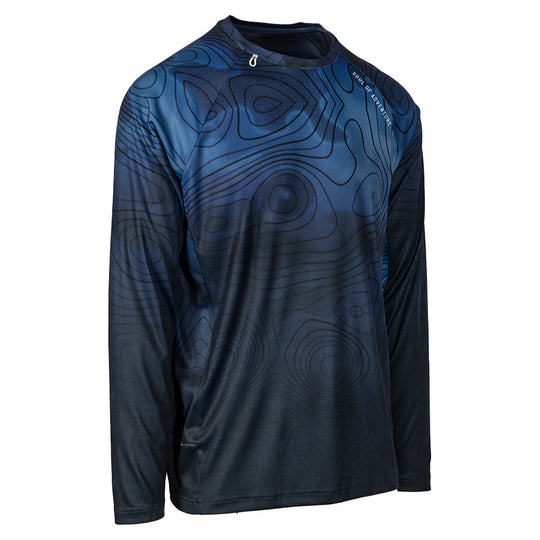 Performance Long Sleeve Shirt | Underwater Topography