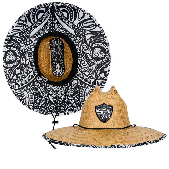 Under Brim Straw Hat | Polynesian Tribal 2.0