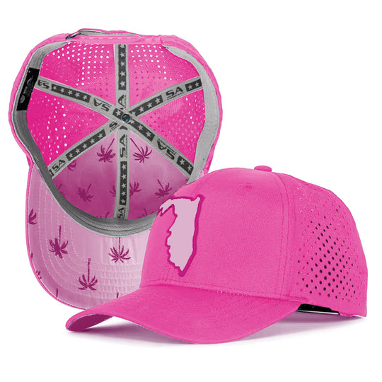 Special Edition Performance Snapback | Florida Palm Tree | Bright Pink
