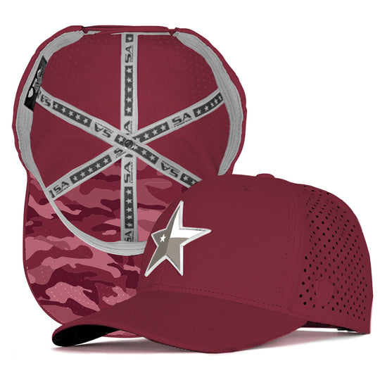 Special Edition Performance Snapback | Texas Military Camo | Maroon