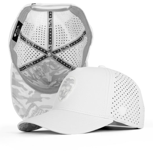 Special Edition Performance Snapback | Skull Ghost Military Camo | White