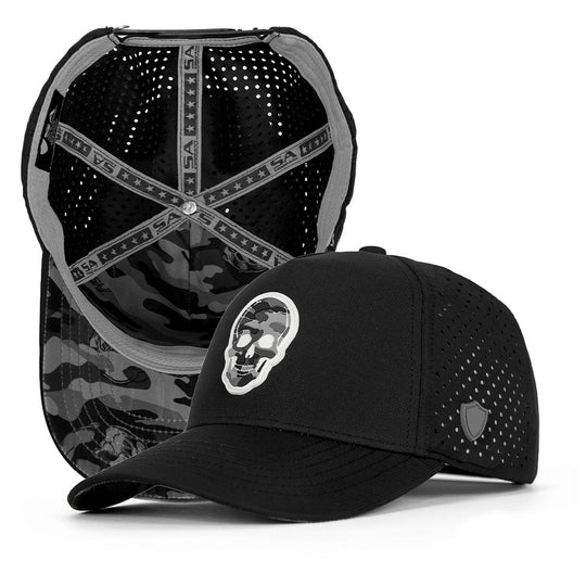 Special Edition Performance Snapback | Skull Grey Military Camo | Black