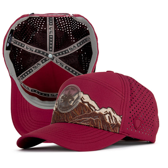 Special Edition Performance Snapback | Mountain Day | Maroon