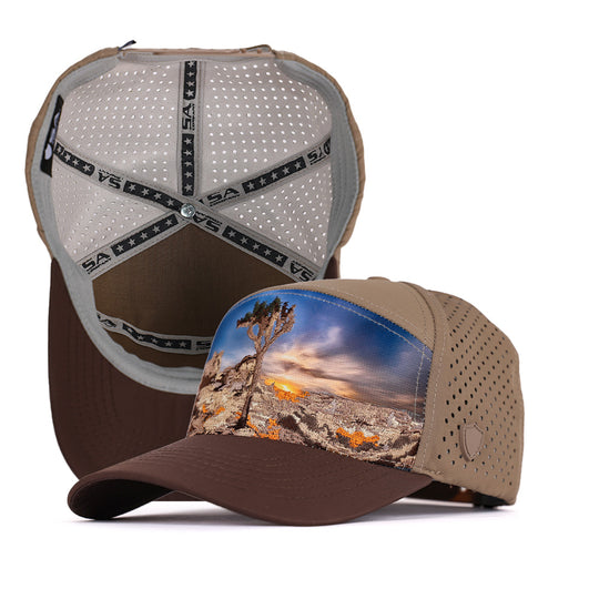Performance Snapback | Sunrise Over Sand | Khaki/Brown