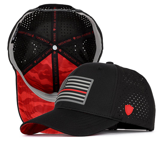 Special Edition Performance Snapback | Red Line | Black