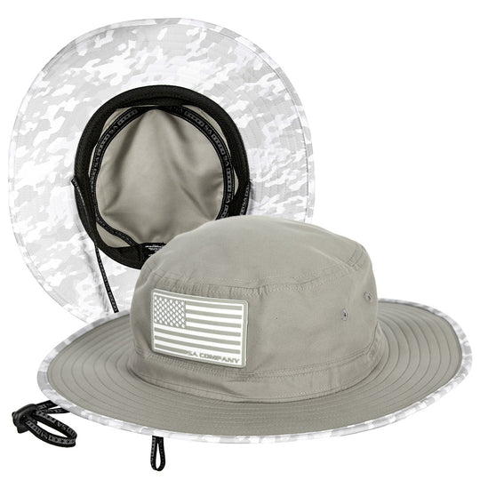 Bucket Hat | Geo Camo-Ghost