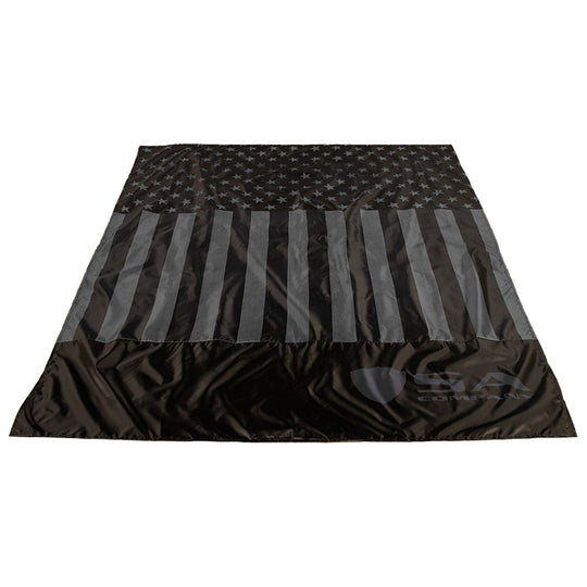Packable Blanket | Blackout American Flag