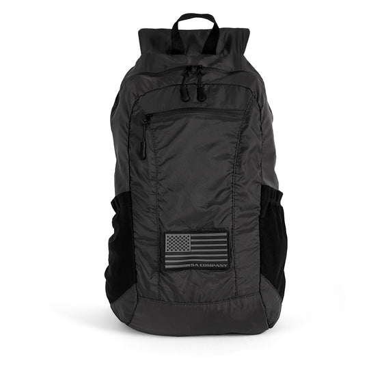 Packable Backpack | Blackout American Flag | Grey