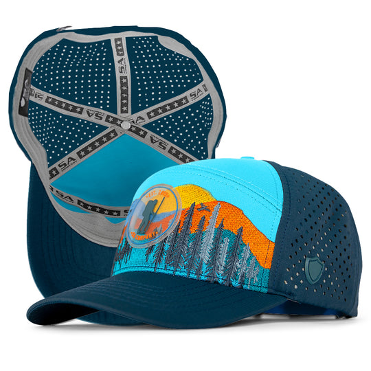 Special Edition Performance Snapback | Take a Hike | Blue/Aqua