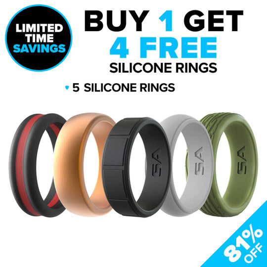BUY 1 SILICONE RING – PICK 4 FREE