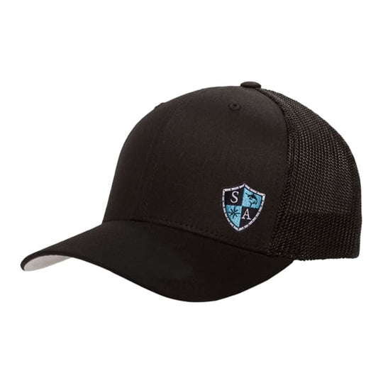 SA Co. Shield Flex Fit Hat: Black
