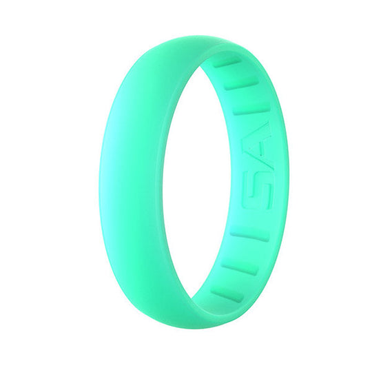 Size 4 Silicone Ring | Pearl | Aqua