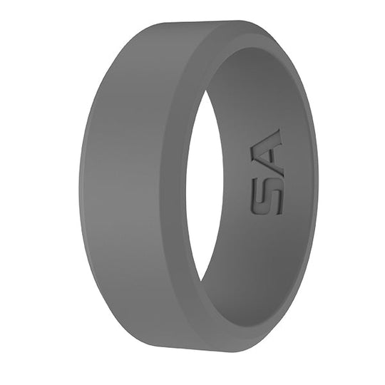 Size 15 Silicone Ring | Chisel | Silver