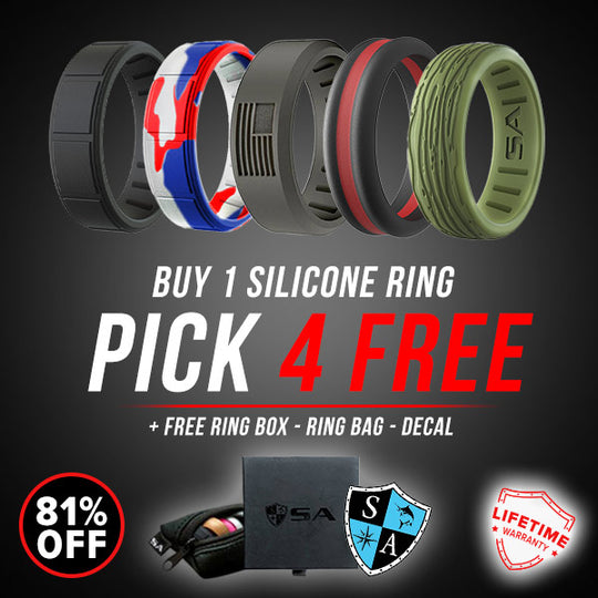 BUY 1 SILICONE RING – PICK 4 FREE