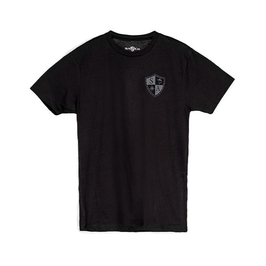 Short Sleeve Tee | Blackout | Small Shield