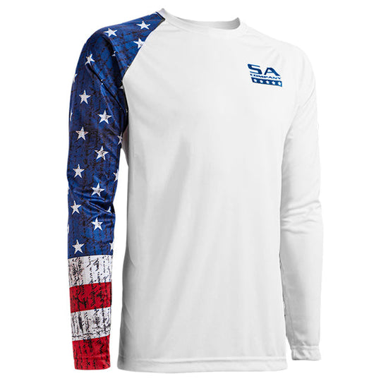 Performance Long Sleeve Shirt | White | American