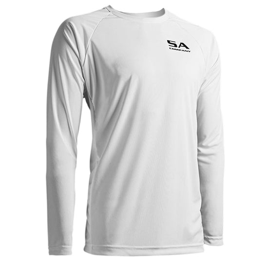 Performance Long Sleeve Shirt | White | SA Logo