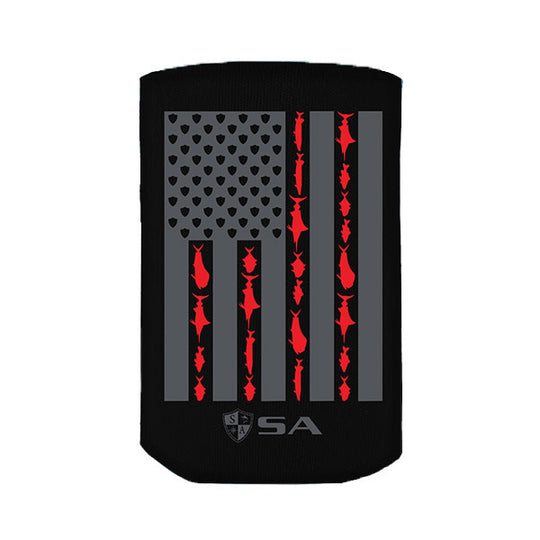 Drink Cooler | Blk | Red/Blk Fins & Stripe