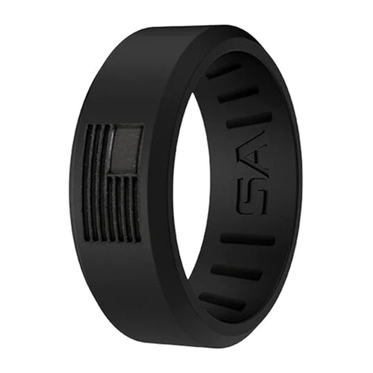Silicone Ring | Chisel | Black | Flag