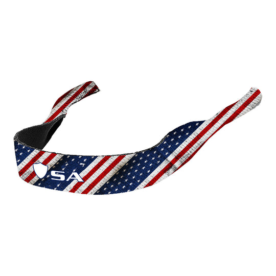 Sunglass Strap | American Flag - SA Logo
