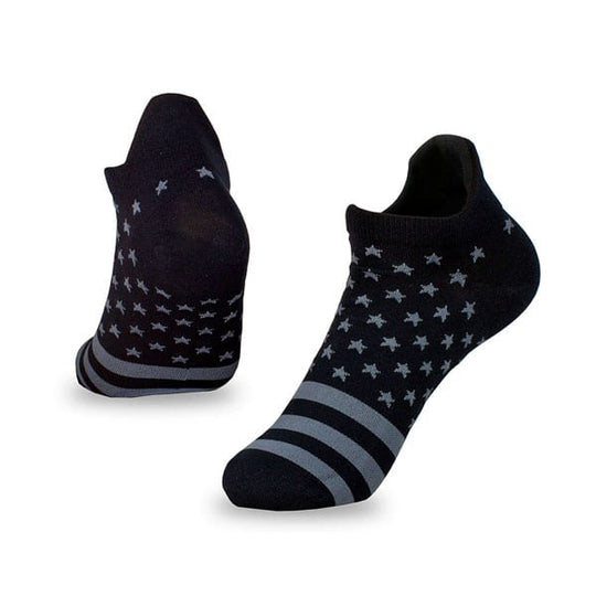 Woven Socks | Ankle Tab | Blackout American Flag