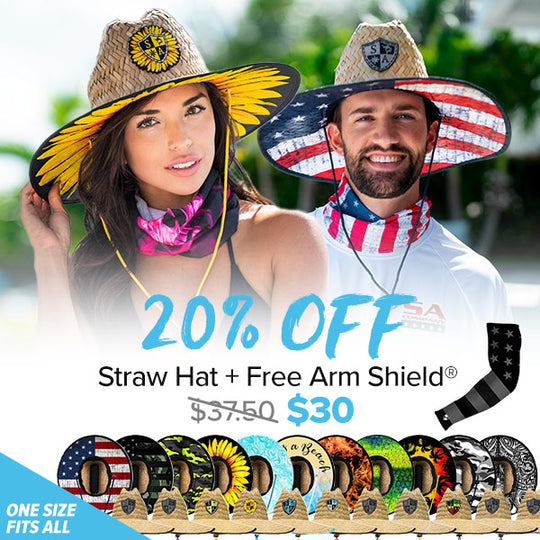 STRAW HATS 20% OFF | PLUS FREE ARM SHIELD®