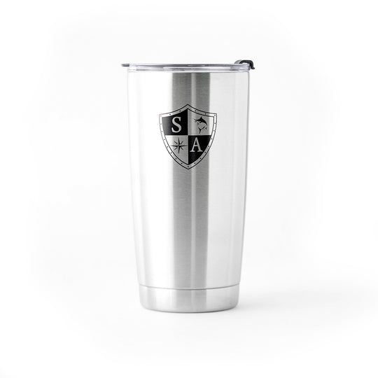 Tumbler | Metal | 20oz | Silver w/Black